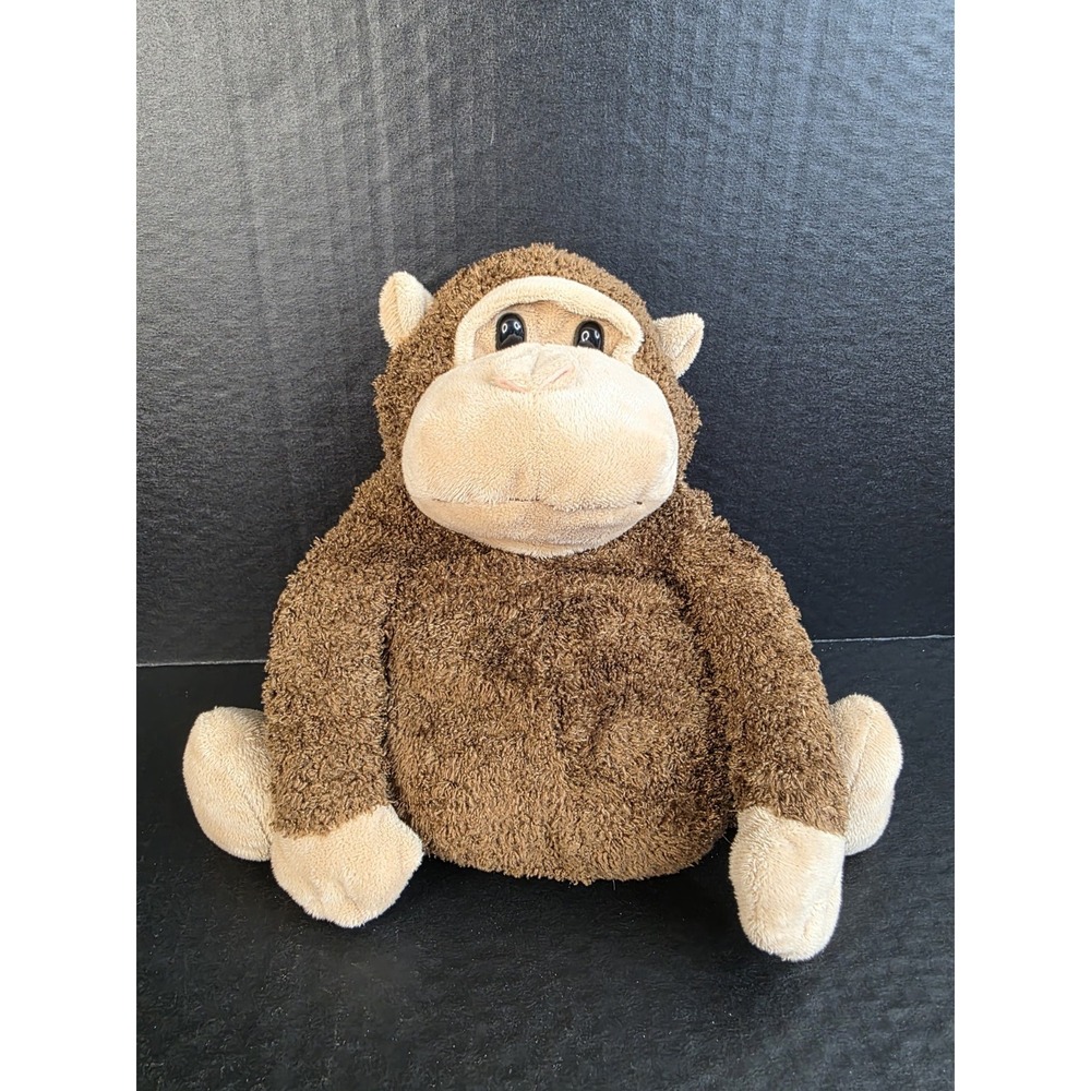 VTG Old‎ Navy 9" Plush Brown Chubby Monkey Gorilla Sitting Ape Tan Face 2006